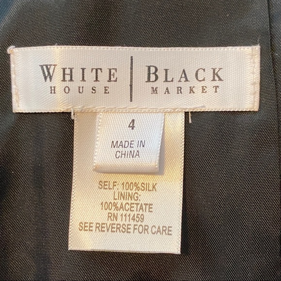 WHBM Formal Dress Silk Sheer Sleeveless Plunge Neckline Padded Bra Black S 4 - Picture 11 of 13